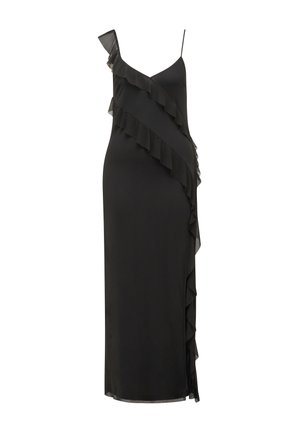 Forever New MARISSA RUFFLE MIDI DRESS - Vestido de cóctel - black