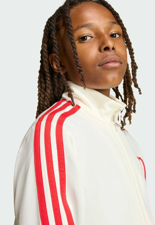 adidas FIREBIRD TRACK TOP HEART - Chaqueta de entrenamiento - cream white better scarlet — photo 4