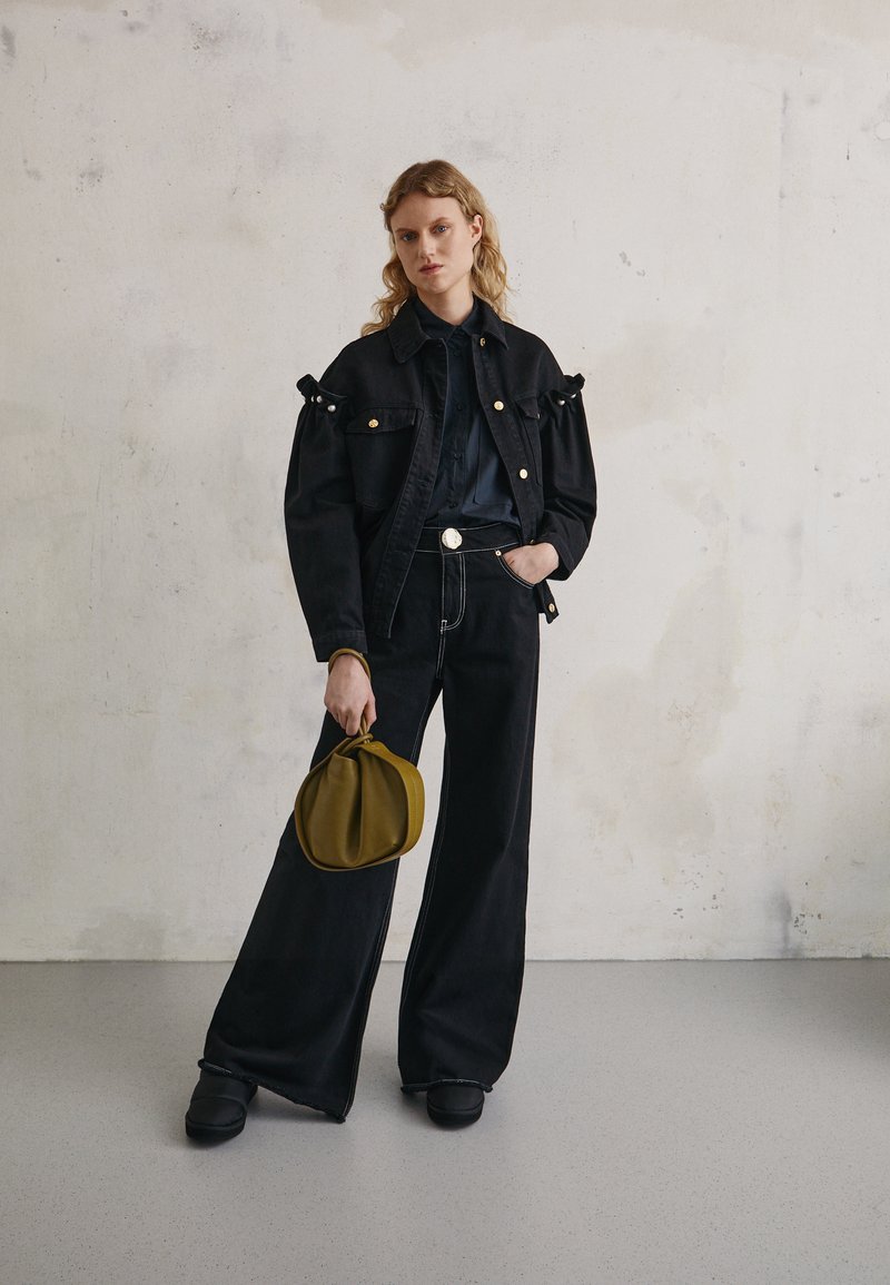 Mother of Pearl LONG WIDE LEGGED - Jean flare - black