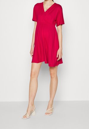 Žerzejové šaty - red