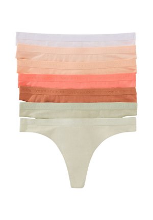 7 PACK - Perizoma - coral/brown/green