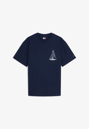 Tommy Jeans, - T-shirt z nadrukiem