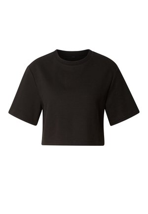 Urban Classics, STRUCTURED CROPPED TEE - Základné tričko - black