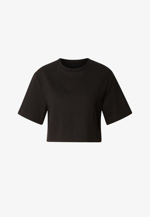 Urban Classics, STRUCTURED CROPPED TEE - Základné tričko - black