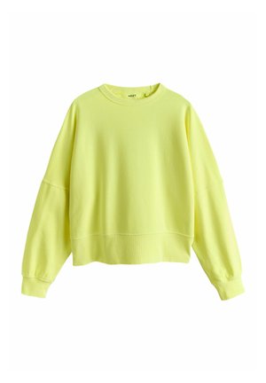 CREW NECK WASHED - Sweatshirt - fluro lime