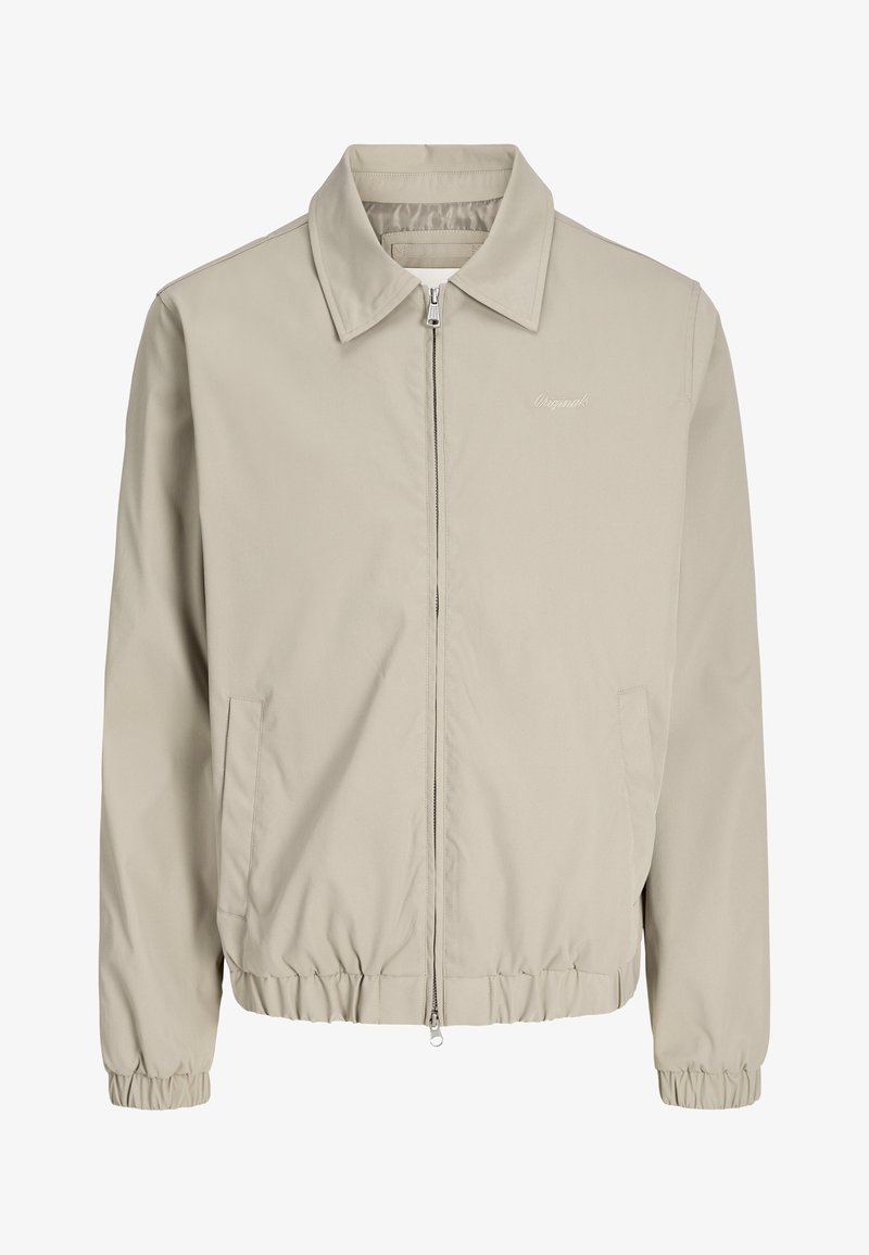 Jack & Jones JORCATSKILLS HARRINGTON JACKET - Light jacket - crockery ...