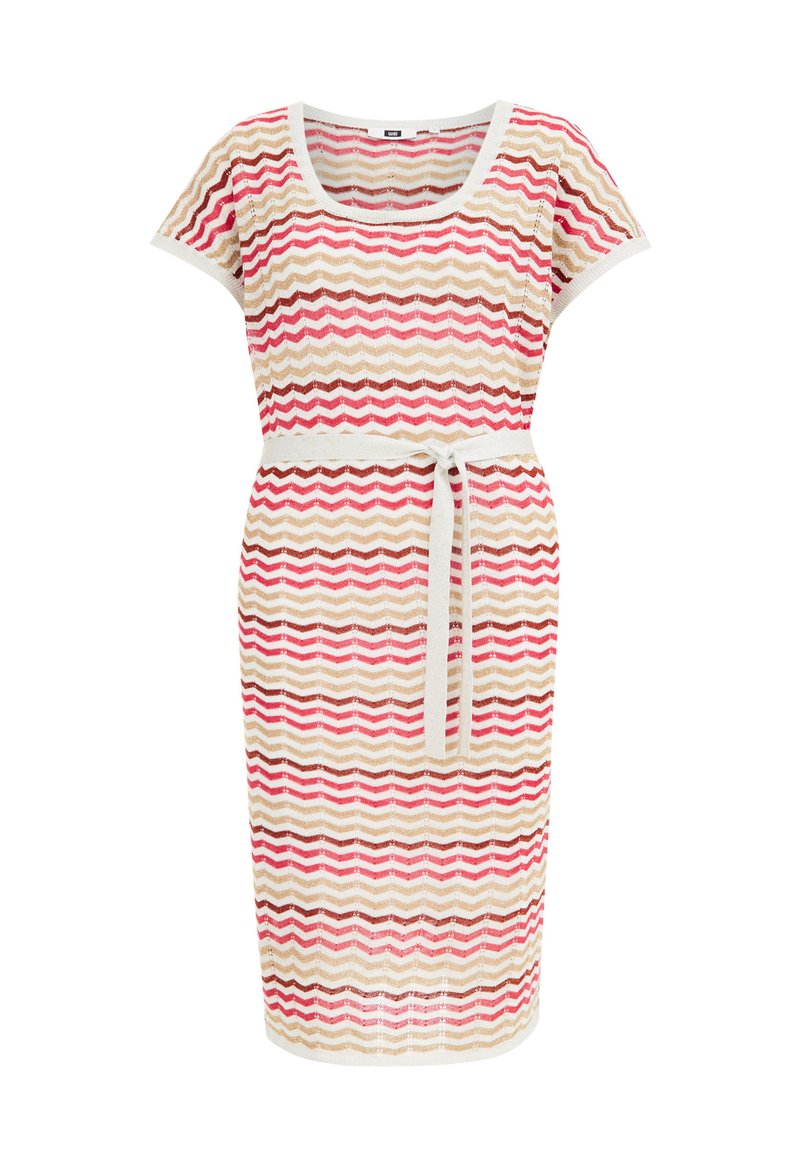 WE Fashion Gebreide jurk wit WE Fashion Gebreide jurk wit