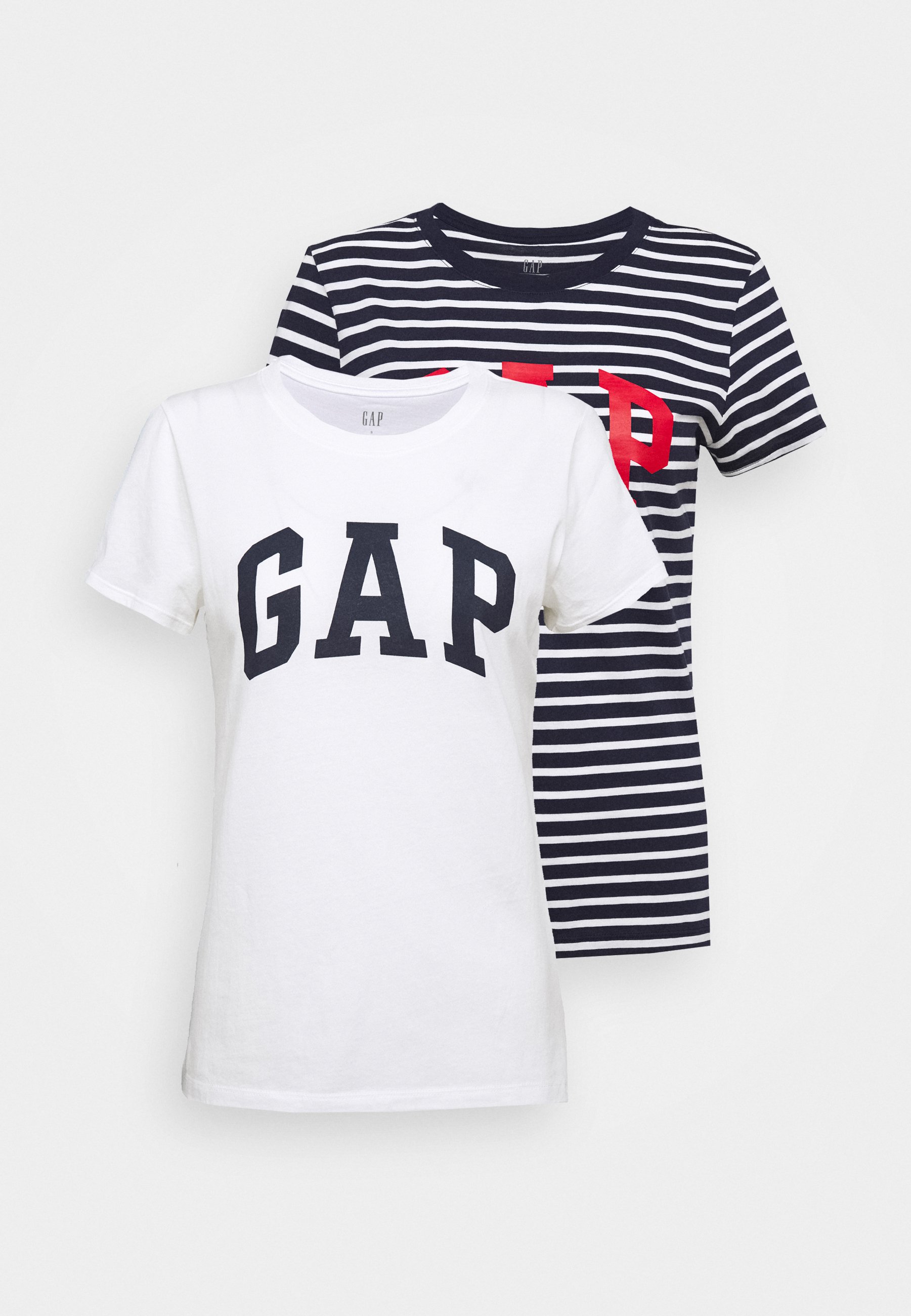 GAP FRANCHISE TEE 2 PACK - T-Shirt print - navy/weiß - Zalando.de 