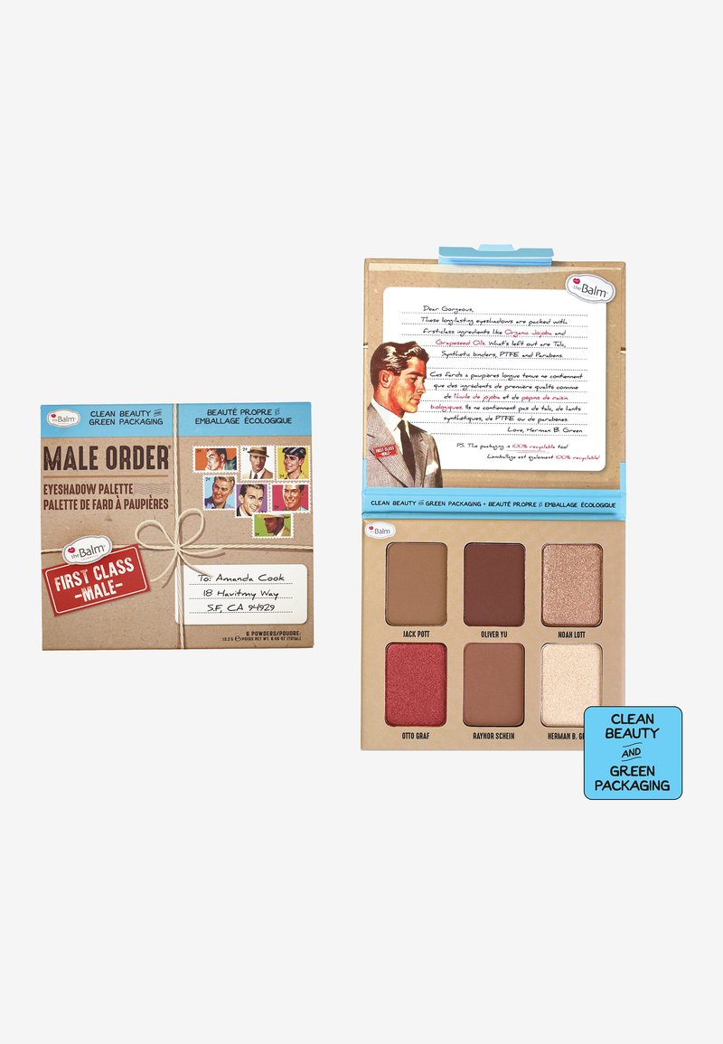 the Balm - MALE ORDER PALETTE - Ögonskuggepalett - first class, Förstora