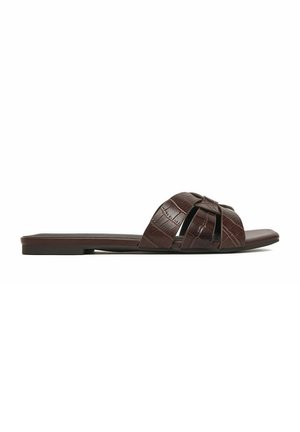 Gino Rossi, GINO ROSSI WOMEN'S BROWN FLIP-FLOPS - Slip-on sandaler - brown