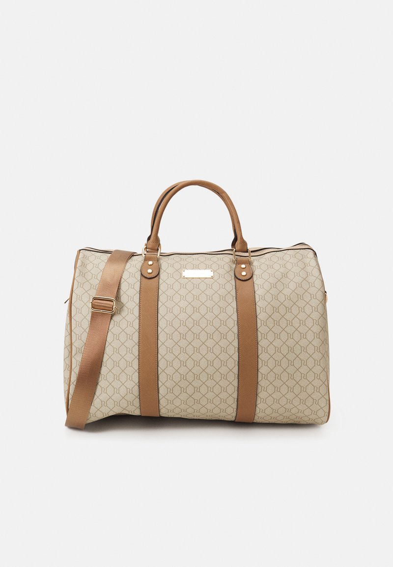 River Island MONOGRAM BARREL OVERSIZED Weekend bag beige Zalando.ie