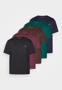 Unselected, bordeaux/dark blue/brown