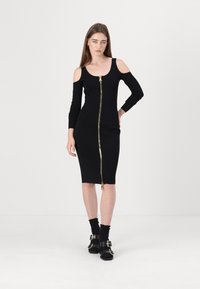 Elisabetta Franchi DRESS - Abito in maglia - nero
