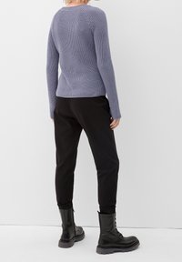 QS Stickad tröja - light blue