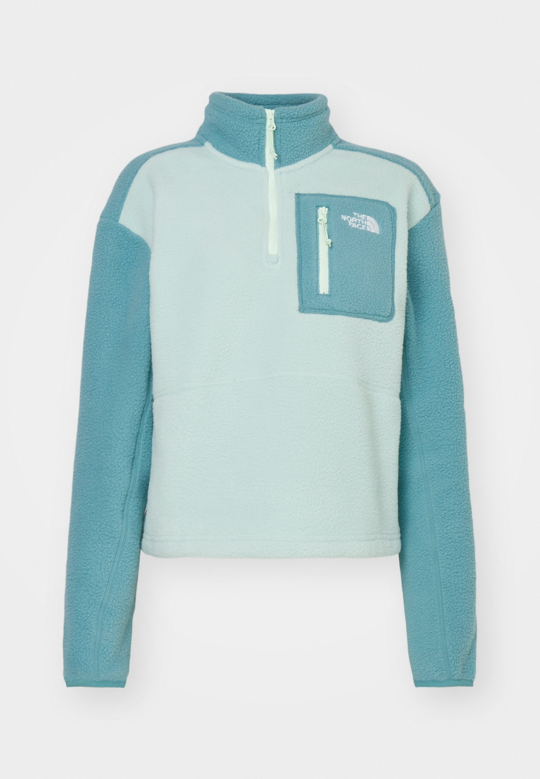 売れ筋商品|||ノースフェイス パーカー・スウェットシャツ レディース アウター YUMIORI  ZIP - Fleece jumper - forest olive/shallow blue/black The North Face YUMIORI ¼ ZIP - Fleece jumper - forest olive