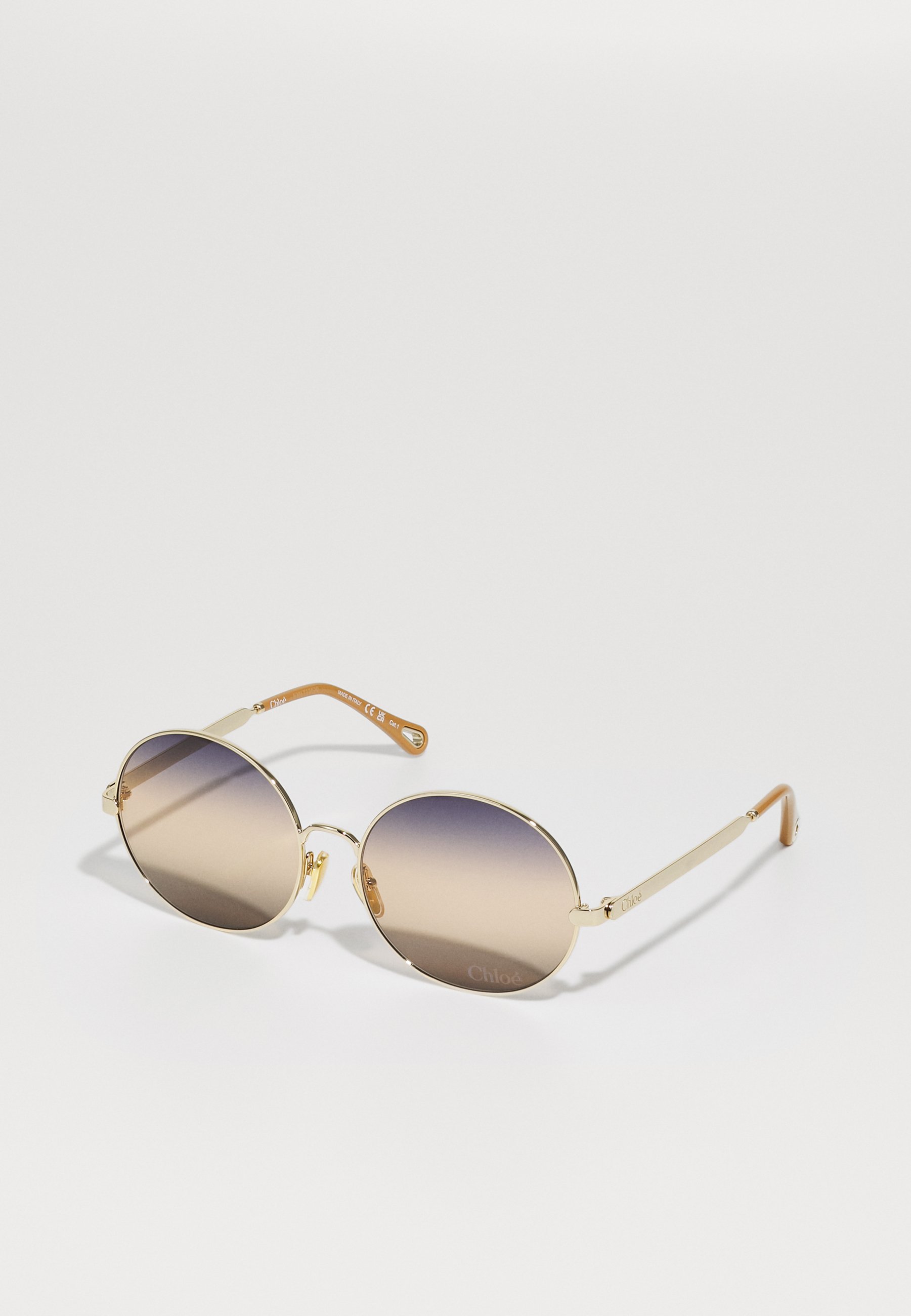Chloe Gold Frame Sunglasses with Brown-to-blue Gradient Lenses Chloe CH0173S 003 Sunglasses Women main image 4