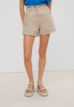 MIT PAPERBAG BUND - Short en jean - soft stone