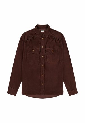 Wrangler LONG SLEEVE YOKE WESTERN FOR LOOSE FIT - Paitapusero - mahogany