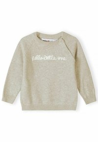 MINOTI KNITTED JUMPER AND PANTS SET - Pulover - beige