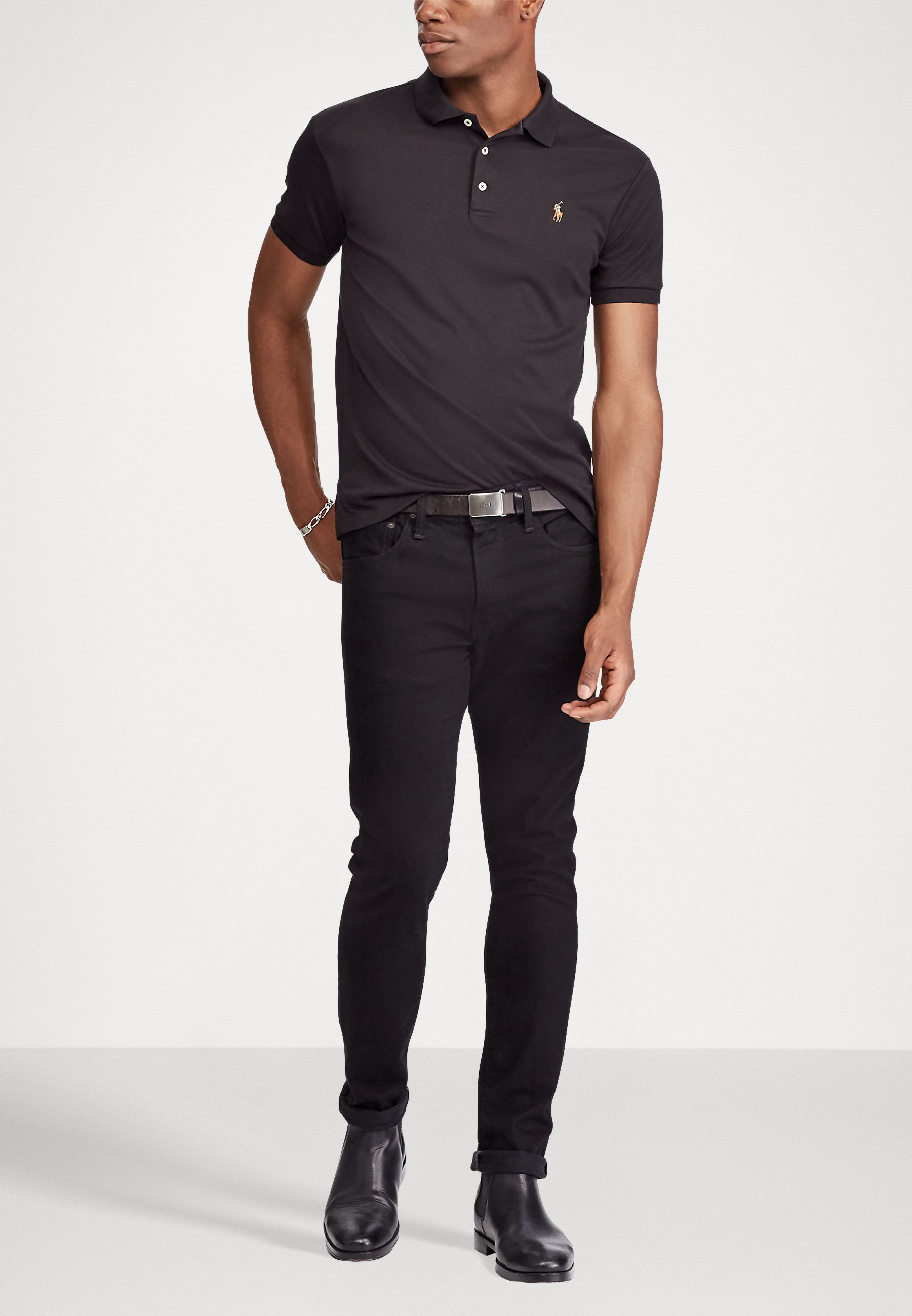 Polo by Ralph Lauren Silk ブラック　シャツ USA製 Polo by Ralph Lauren Silk ブラック シャツ USA製 Polo by Ralph