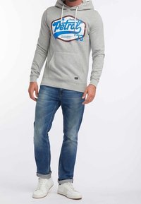 Petrol Industries Mikina s kapucí - mottled light grey