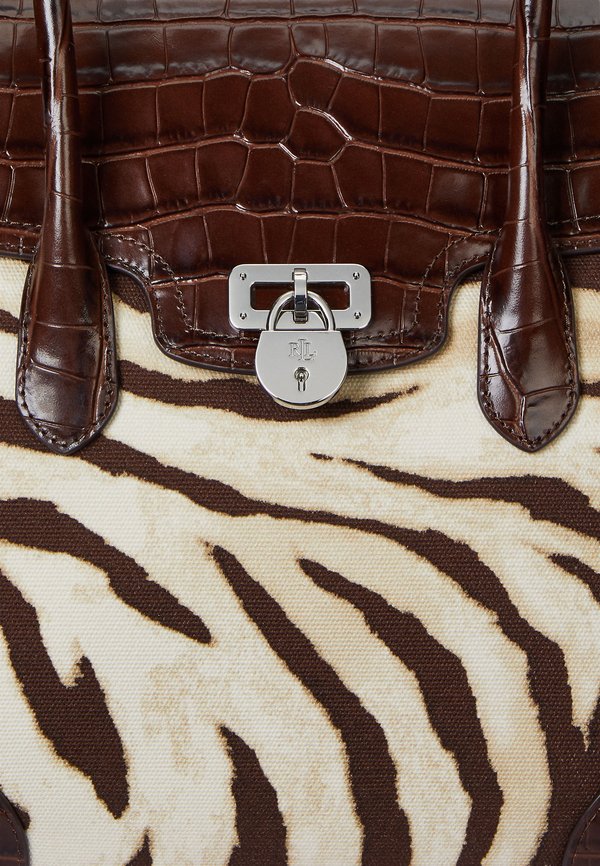 ZEBRA PRINT CANVAS LARGE TANNER SATCHEL - Tote bag4