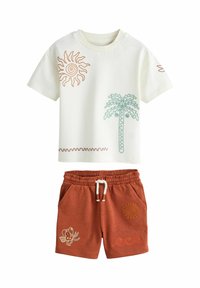 Niet geselecteerd, ecru palms embroidery