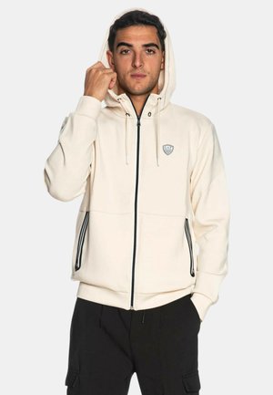 Felpa con zip - white