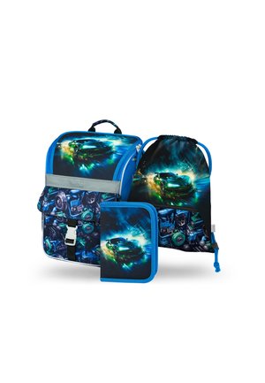 SET - School bag - schwarz