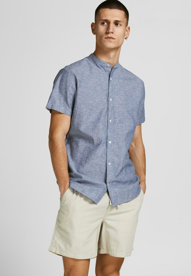 Herren Freizeithemden | Jack & Jones PREMIUM JPRBLASUMMER BAND Hemd blau - EE40114 Herren Freizeithemden | Jack & Jones PREMIUM JPRBLASUMMER BAND Hemd blau - EE40114