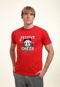 Henry Tiger MICKEY & FRIENDS FESTIVE CHEER - Camiseta estampada - red