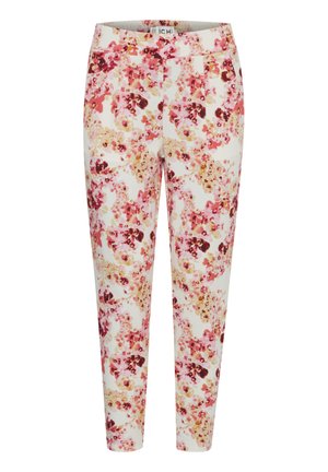 ICHI IHKATE PRINT PA24 - Pantalones - calypso coral flower aop