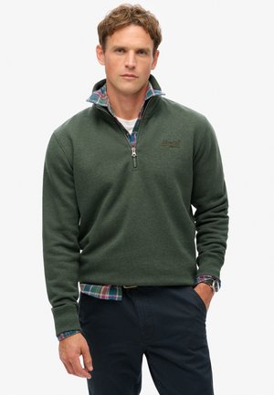 Superdry & Co ESSENTIAL LOGO - Sweatshirt - deep forest green marl