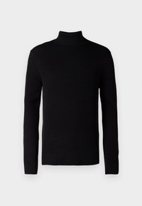 SLHDANE STRUCTURE ROLL NECK - Svetr - black