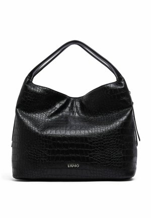 LIU JO, LIU JO LARGE CROC-EFFECT TOTE BAG - Τσάντα Tote - black