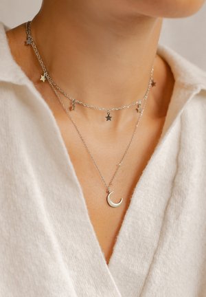 Hey Happiness STAR MOON CHOKER 2 PACK - Halskette - silberfarben