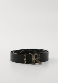 FLOWER LOGO BUCKLE BELT - Opasok - sun black