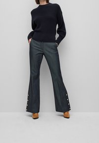 BOSS Stickad tröja - blue