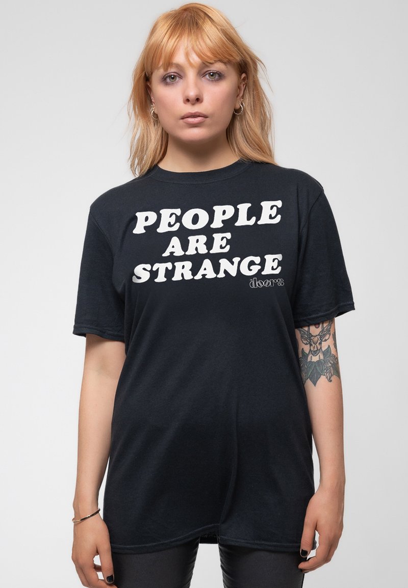 Paradiso Clothing THE DOORS PEOPLE ARE STRANGE - Print T-shirt - black