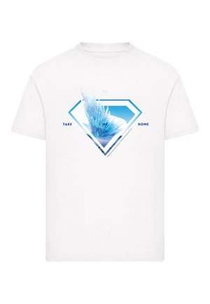SUPERMAN LOGO SVALBARD TAKE ME HOME - Print T-shirt - white
