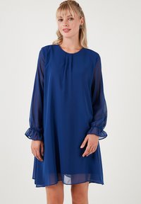 Unselected, royal blue