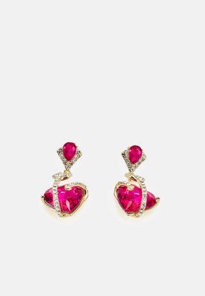 PCLEBOU EARRINGS - Orecchini - gold-coloured/pink