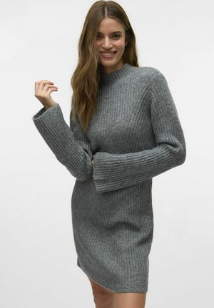 Jumper dress - medium grey melange