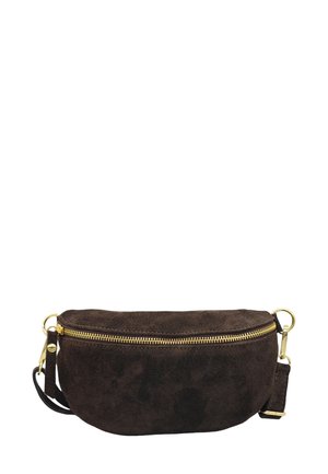 DEMI LUNE MINI BANANE - Sac bandoulière - nubuck marron
