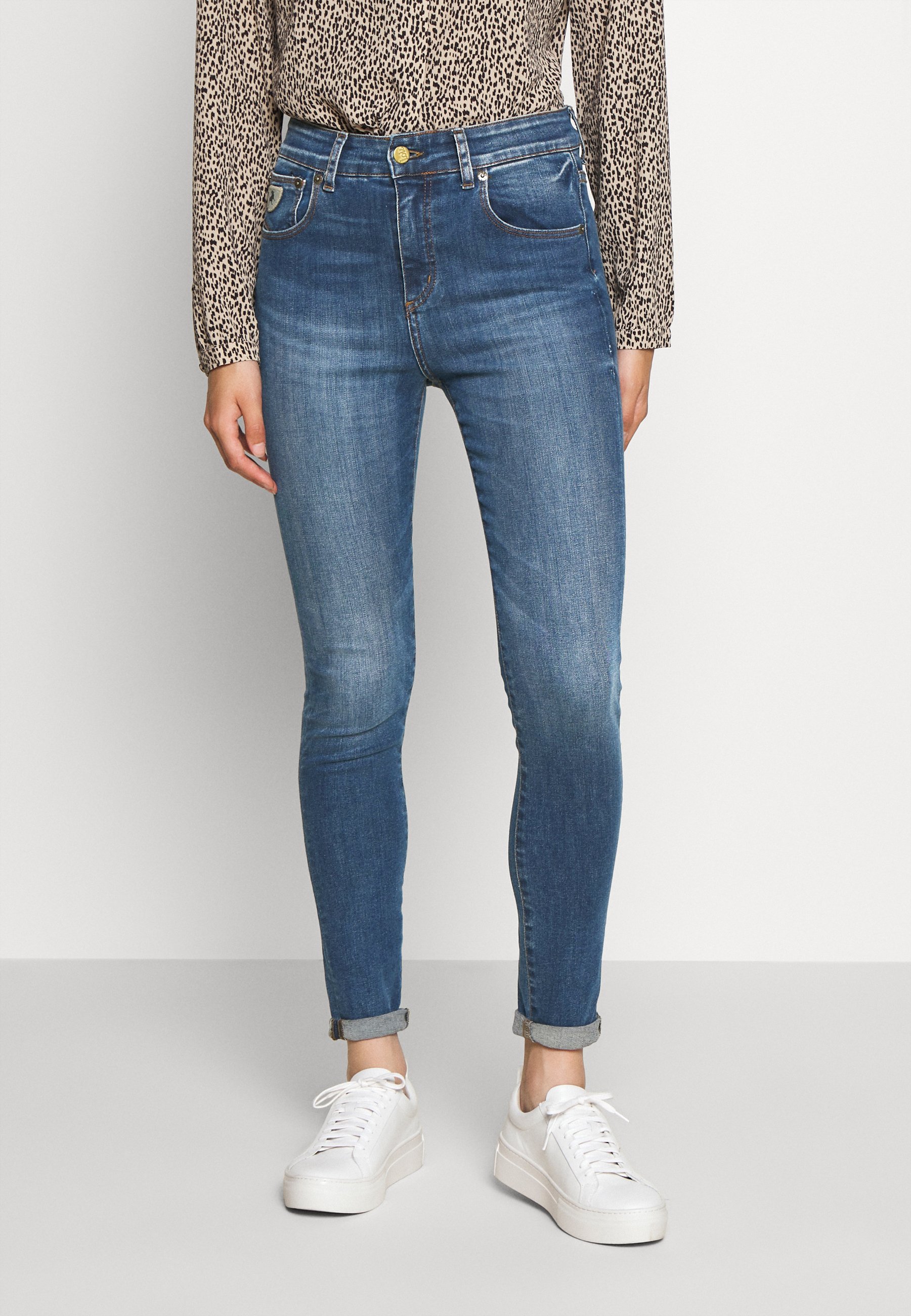 LOIS Jeans CELIA - Jeans Skinny Fit - dark stone/blue denim - Zalando.ie