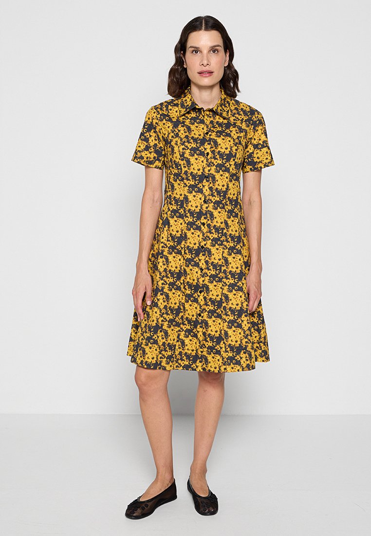 Proenza Schouler White Label Blousejurk goudkleurig Proenza Schouler White Label Blousejurk goudkleurig