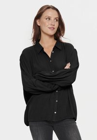 Saint Tropez ALBA - Blúzka so zapínaním na gombíky - black