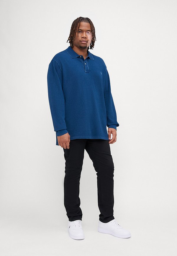 INDIGO POLO SHIRT - Long sleeved top - dark indigo4