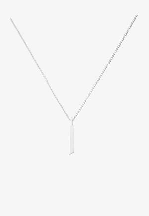 Design Letters HALSKETTE MIT GROSS INITIAL CHARM SILBER (A-Z) - Halskæder - silver coloured
