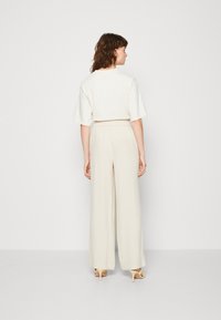 Selected Femme SLFVIVA GULIA LONG SUN PANT - Broek - bright white/crème